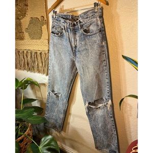 Vintage distressed acid wash Levi’s